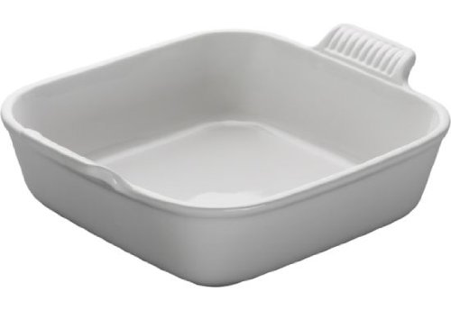 르크루제 Le Creuset Heritage 8" Square Stoneware Dish White