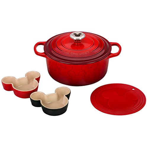 르크루제 Le Creuset Stoneware 5 Piece Mickey Mouse Set