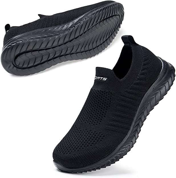 Maxome 스니커즈 간호사 슈즈 레이디스 Slip-on 워킹 슈즈 흑백 간호사 화경량 환기성 걷기 쉽 신기 쉽 22.5cm-25.5cm