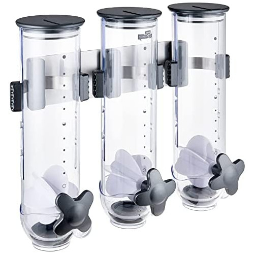 드라이푸드, 시리얼 벽 고정용 / 탁상용 디스펜서 Zevro WM100 Indispensable Smart Space Wall-Mounted 13-Ounce Dry-Food Dispenser