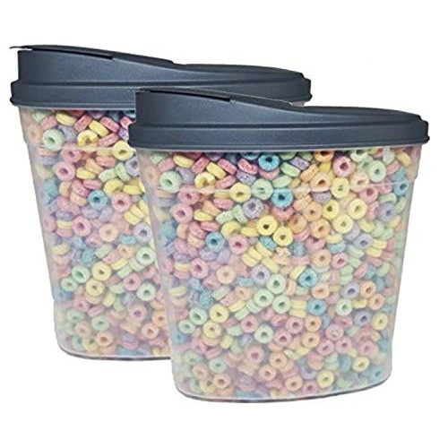 Plastic Food Containers & Lids 114oz Cereal Grain Dispenser Dry Container 세트 Storage Organizer BPA Free