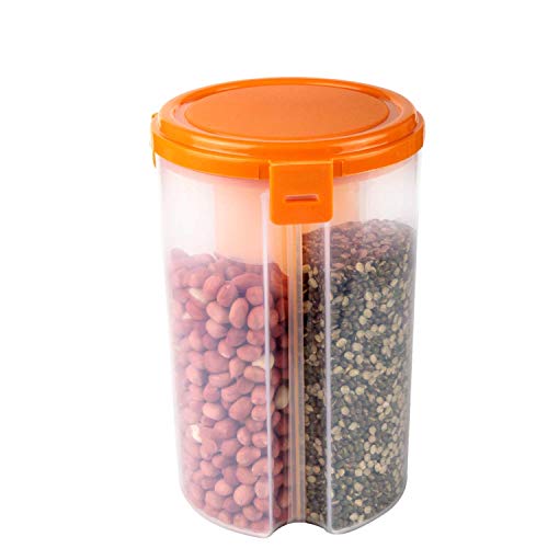 IndiaBigShop 3 1 Transparent Air Tight Kitchen Jars Storage Box Food Grain Cereals Dispenser Container Jar Dry Fruit Spice - 50 oz