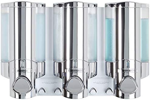 Better Living Products 76345 AVIVA Three Chamber Dispenser Chrome