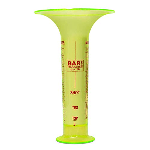 칵테일바 세트용품 Pour Tester for Bartenders - Liquid Measuring Tool w/ 1 Ounce Shot Line and Measurements up to 2.5 Oz 75ml - Fits in Shaker Tin - Use for Restaurant Bar Training and Testing Kits