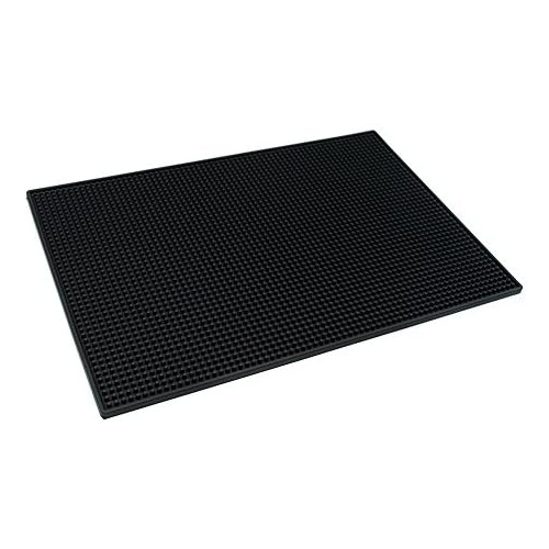 칵테일바 세트용품 PVC Bar Service Mat for Cocktail Bartender 18x12 inches Black 2-Pack