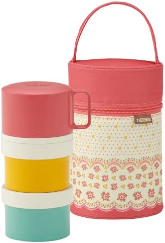 THERMOS 써모스 프레쉬 런치 박스 3단식 580ml 코랄 핑크 DJL-580 CP
