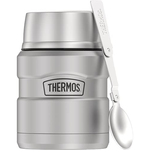 THERMOS 써모스 스테인레스 킹・실버・후드 밥통(0.45L) 보온성 발군 (실버)