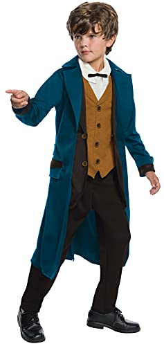 Rubies Costume Boys Fantastic Beasts & Where to Find Them Deluxe Newt Scamander Costume, Small, Multicolor