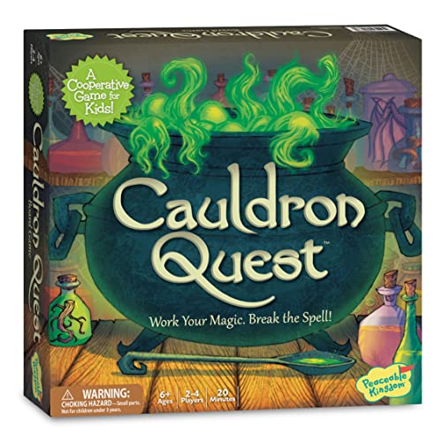 Peaceable Kingdom Cauldron Quest Cooperative Potions Spells Game Kids