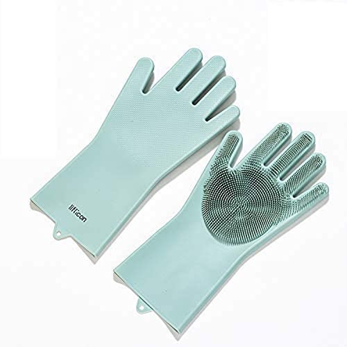수세미가 필요없는 다용도 실리콘 브러쉬 장갑 Magic Silicone Gloves Multifunctional with Wash Scrubber