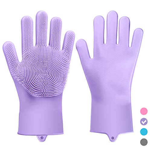 수세미가 필요없는 다용도 실리콘 브러쉬 장갑  Multifunctional Sponge Cleaning Foam Gloves