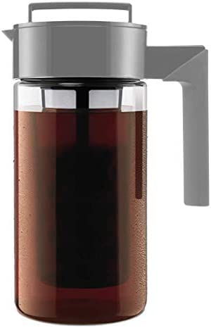 Takeya Patented Deluxe Cold Brew Coffee Maker, 1 qt, Black