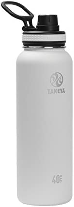 Takeya Originals Vacuum-Insulated Stainless-Steel Water Bottle 40oz Black