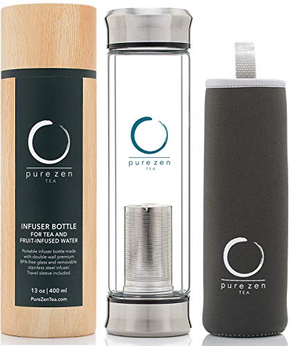 과일물 마시고 예뻐져요 인퓨저 보틀 Pure Zen Tea Tumbler with Infuser 13 Ounce