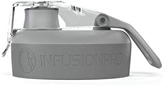 Infusion Pro Premium Fruit Infuser Water Bottle - 32 oz Top Screw On Lid Replacement Silicone Seal 매트 그린 White Teal Pink