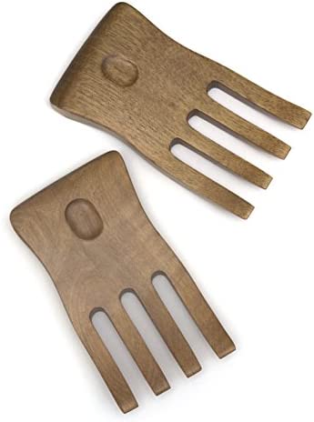 샐러드핸드 샐러드서버 Lipper International 202 Cherry Finished Salad Hands 3.75 x 6.75 x 1.88 One Pair