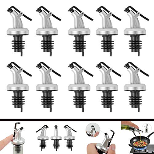 Olive Oil Spout Vinegar Dispenser Pour Spouts Attached Cap Easy 커버 Perfect Choice Bottle Pourers 10-PCS