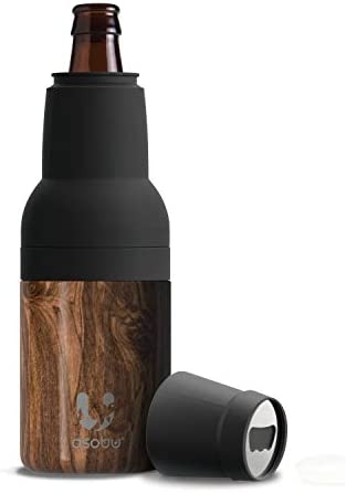 Asobu Frosty Beer 2 Go 진공 단열 Double Walled 스테인레스 스틸 Bottle Can Cooler Opener