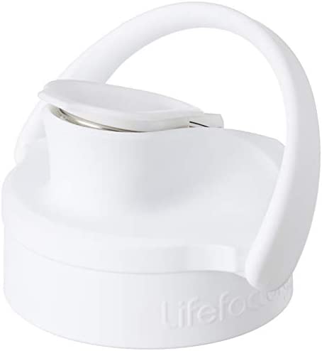 Lifefactory BPA-Free Active Flip Cap Accessory 12oz 16oz 22oz Glass Bottles Optic White
