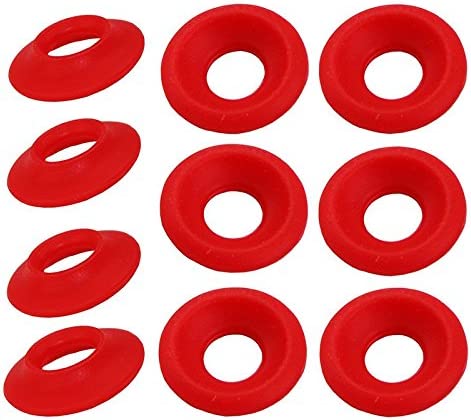New Silicon Rubber Grolsch EZ Cap Swing Top Bottle Washer Gasket Red/white 25pcs (Red)