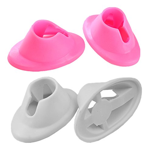 네일 홀더 4개세트 4pcs 화이트 핑크 소프트 Rubber Nail Polish Bottle Holder