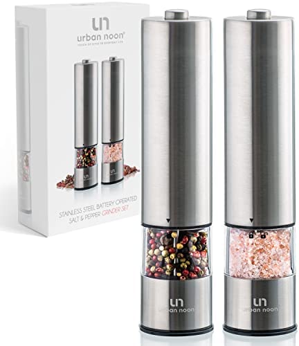 소금/후추 전자 그라인더 세트 옵션 택1 Electric Salt and Pepper Grinder Set - Battery Operated