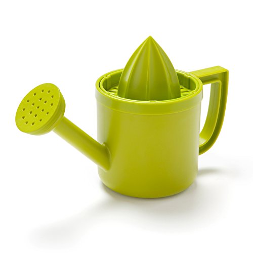 레몬압착기 레몬착즙기 Peleg Design Lemoniere Original Watering Can-Shaped Manual Hand Juicer Green Plastic Squeezer with Pourer for Lemon or Citrus Juice with Flip Lid for Storage