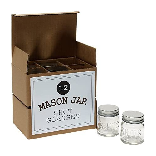 Mason Jar 2oz Shot Glasses 세트 24 Leak-Proof Lids - Great Shots Drinks Favors Candles Crafts