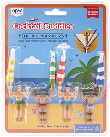칵테일잔/와인잔 마커 옵션 택1 NPW Drinking Buddies Cocktail/Wine Glass Markers