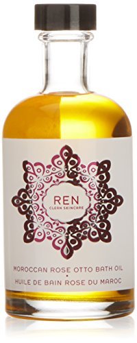 REN Clean Skincare Moroccan Rose Otto Bath Oil, 3.7 Fl Oz