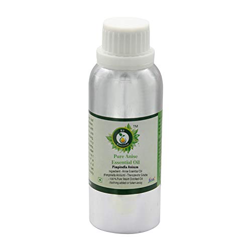 R V Essential Pure Anise Essential Oil 15ml (0.507oz)- Pimpinella Anisum (100% Pure and Natural Steam Distilled)