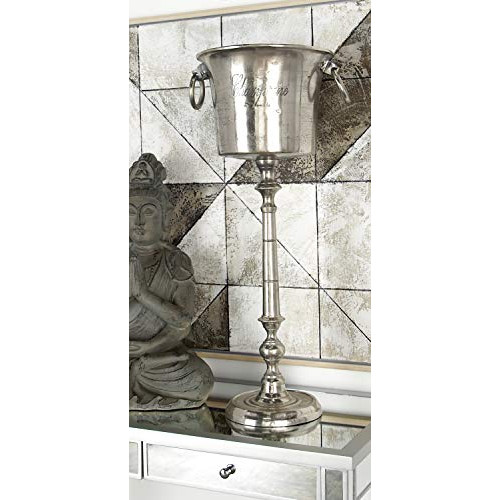Deco 79 68877 알루미늄 Wine Cooler Home Decor Product 15W/35H