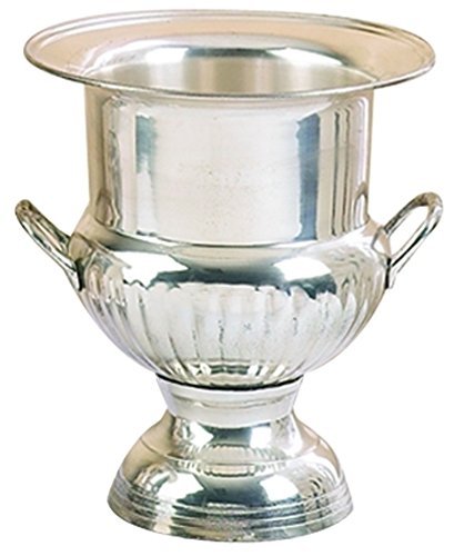 Deco 79 Brass Sp Wine Bucket Silver Plated