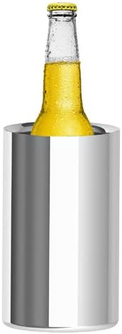 Krome Stainless Steel Ice Bucket Double Walled Wine Chiller SS Polished - C784