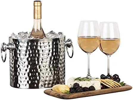 Chic Chill Handcrafted Artisan 1 bottle Wine Chiller (Stainless Steel)