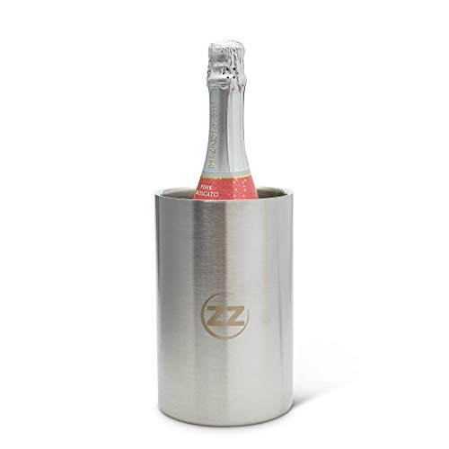 Bunzzr White Wine Chiller Bucket - Insulated Long Lasting Wine Bottle Holder Table Top - Stainless Steel Wine Chiller Bottle Cooler for IndoorOutdoor Parties
