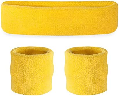 Suddora 어린이 Sweatband 세트 1 머리띠 2 Wristbands