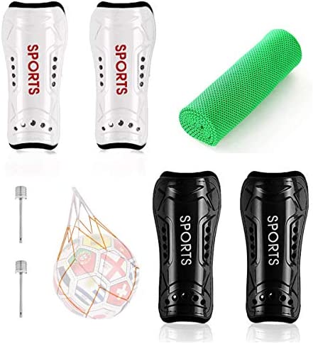 Shin Guards 어린이 Youth Soccer 2 Pair 경량 Breathable 어링이 Calf Protectors 3-10 Years Old 소년 소녀 Toddler Teenagers