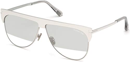 선글라스 Sunglasses Tom Ford FT 0707 Winter 18C White 골드 PlatedClear W. Plated Flash