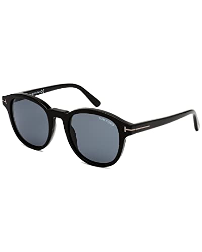 선글라스 Sunglasses Tom Ford FT 0752 -N 01A Shiny BlackSmoke LensesBlack&quott Temple D