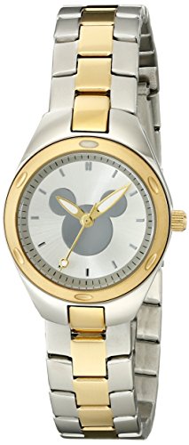Disney Women's W001909 Mickey Mouse Analog Display Analog Quartz Two Tone Watch