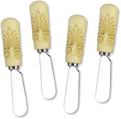 빈티지 와인 코르크 스타일 손잡이 치즈 스프레더 4개 세트 Supreme Housewares Vintage Wine Cork Resin Cheese Spreaders Set of 4 5