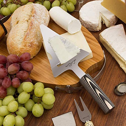 라코테 치즈 스프레더/스푼 6개세트 옵션 택1 La Cote 6 Piece Cheese Knife Spoon 세트 스테인레스 스틸 블레이드 Pakka 우드 Handle 8 inch