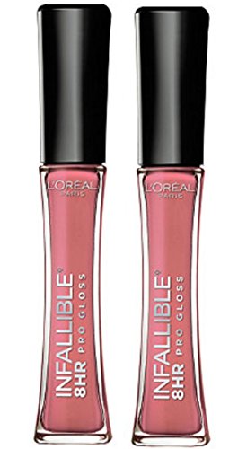 로레알 립글로즈 2개세트 Paris Infallible Never Fail Blush 립글로스 -- 2 per case.
