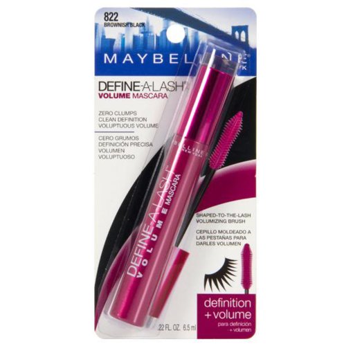 MAYBELLINE NEW YORK - 디파인 어 래쉬 볼륨 마스카라 #822 브라우니쉬 블랙