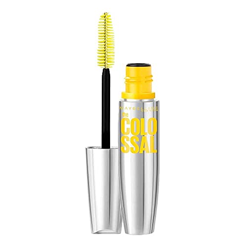 Maybelline New York Volum express the colossal washable mascara, volumizing, Platinum Black, 0.31 Fluid Ounce