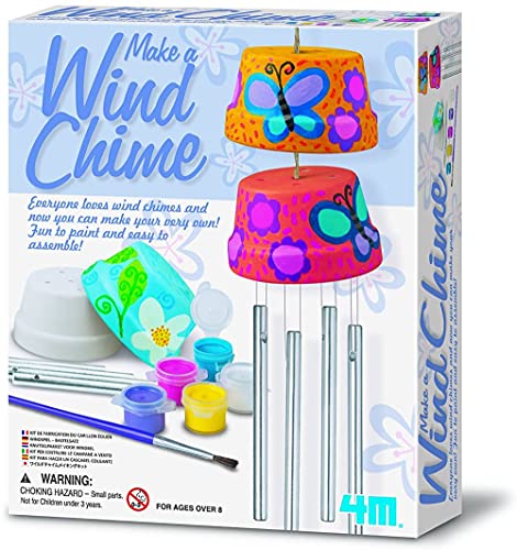 4M Toysmith, Make A WInd Chime Kit, DIY Arts & Crafts Wind Powered Musical Chime, For Boys And Girls Ages 8+