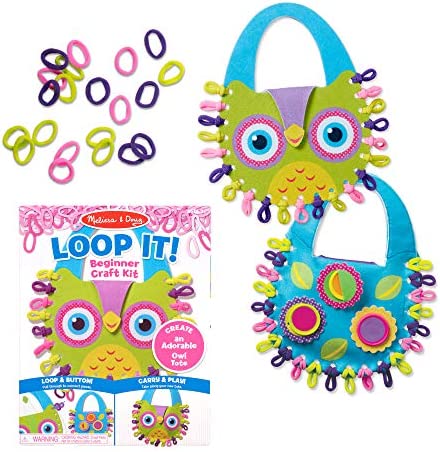 Melissa & Doug Loop It! Owl Tote Beginner Craft Kit