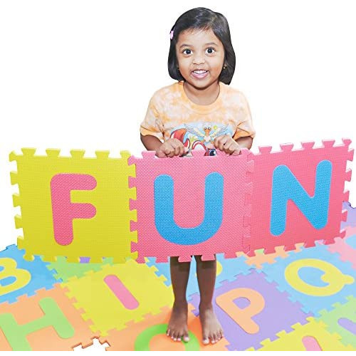 pete choice SAFEST Non Toxic Alphabet Puzzle Mat THICKEST ABC + Numbers 0 9 Flooring Bonus Fun Learning eBook