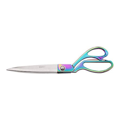 9 Inch Rainbow Craft Tailor Scissors Metallic Shears Knife Edge Heavy Duty 스테인레스 스틸 프로페셔널 Fabric Dressmaker Cutting Cloth 가죽 Canvas etc